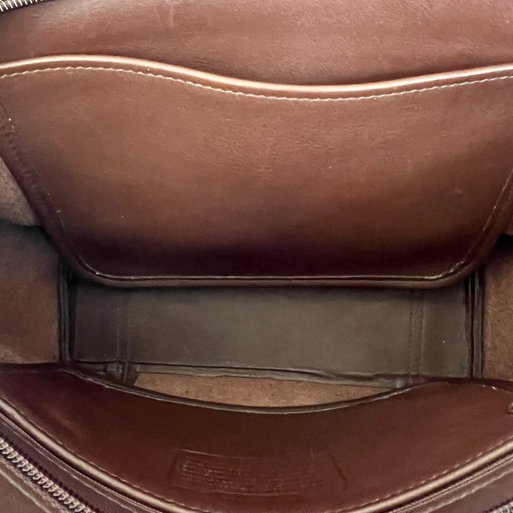 Vintage Coach Waverly Chocolate Brown Leather Tote 4133 - Picture 16 of 16